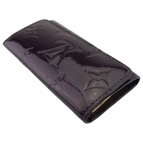 LOUIS VUITTON Key Case Verni Alamand (Purple) Gold USED - Picture 4 of 10